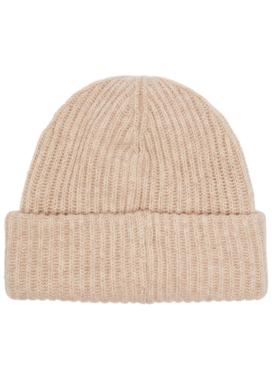 Ganni Logo Ribbed Wool-blend Beanie - 2