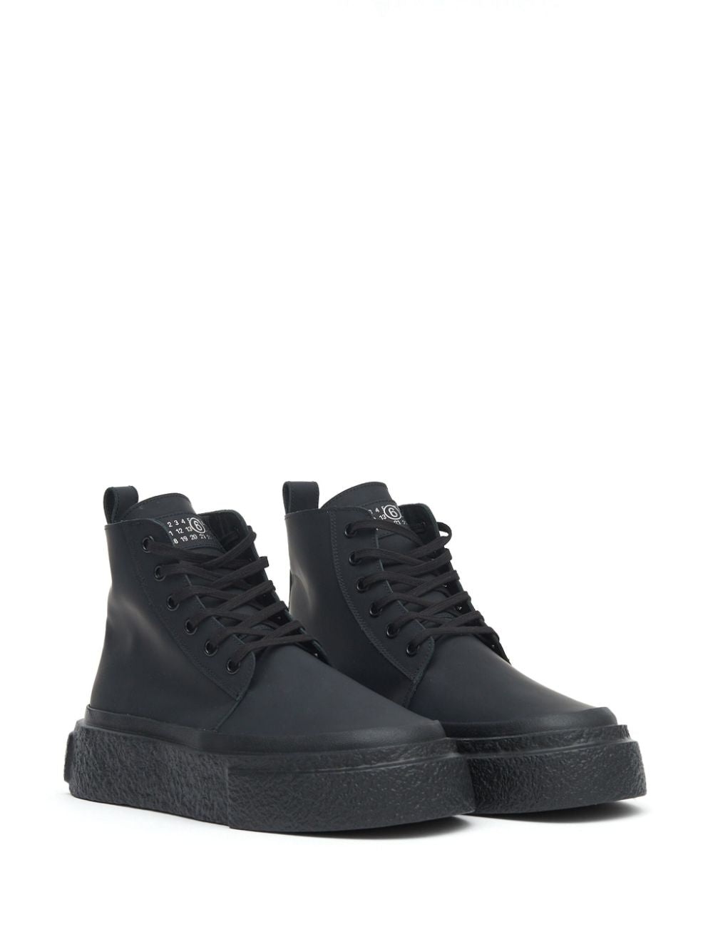 HIGH-TOP LEATHER SNEAKERS - 2