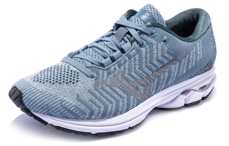 (WMNS) Mizuno Wave Rider Waveknit 3 'Grey Blue' J1GD192939 - 2