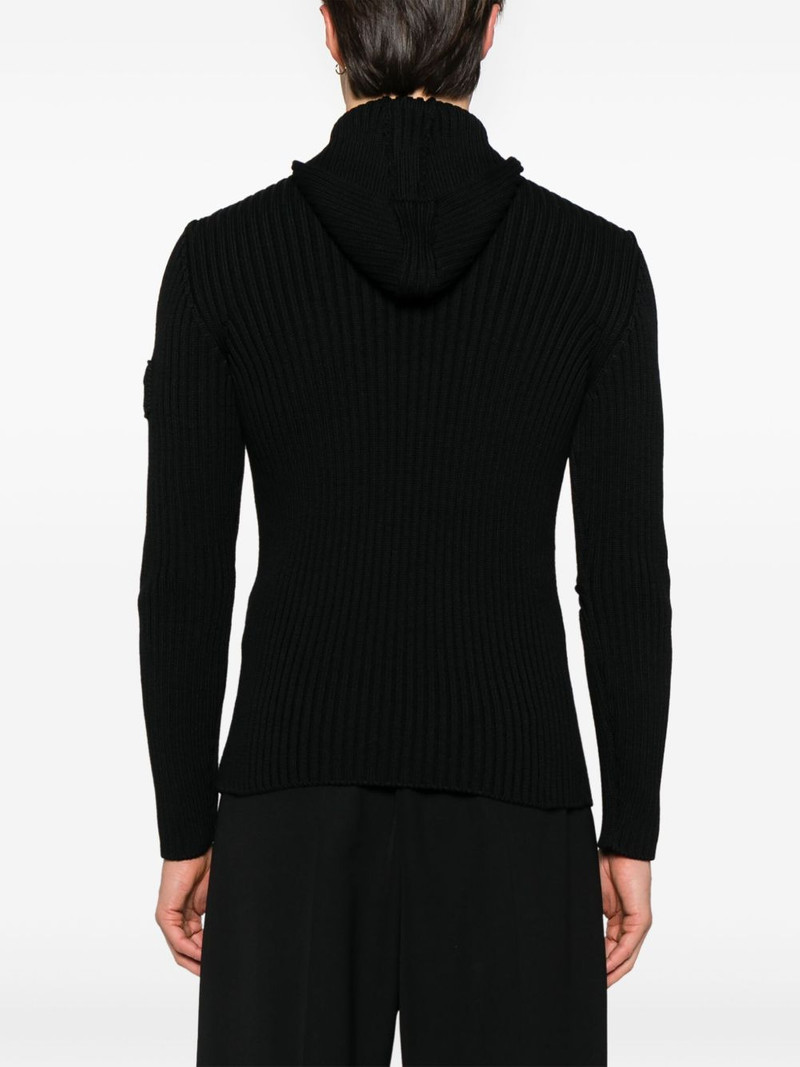 ribbed-knit hoodie 4