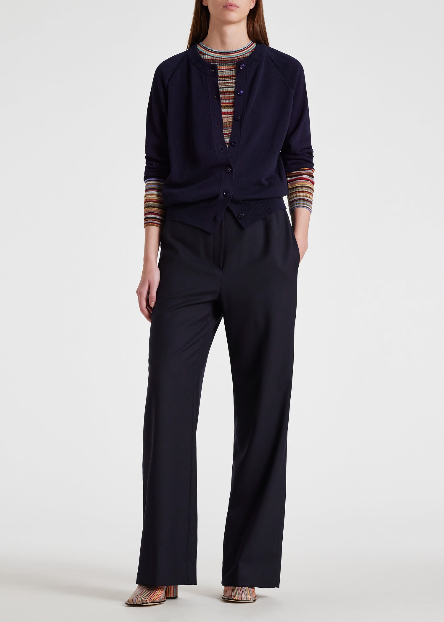 Cardigan With 'Signature Stripe' Cuffs - 6