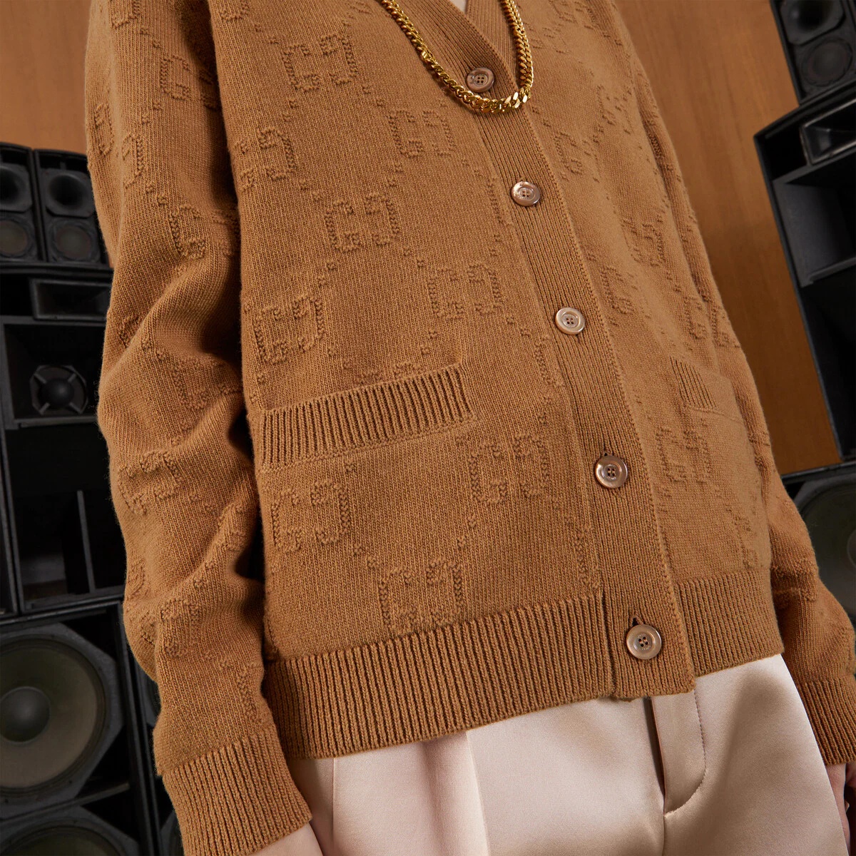 GG wool cardigan - 4