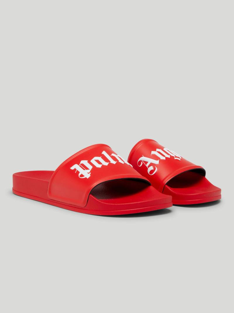 Palm Angels RED POOL SLIDERS outlook