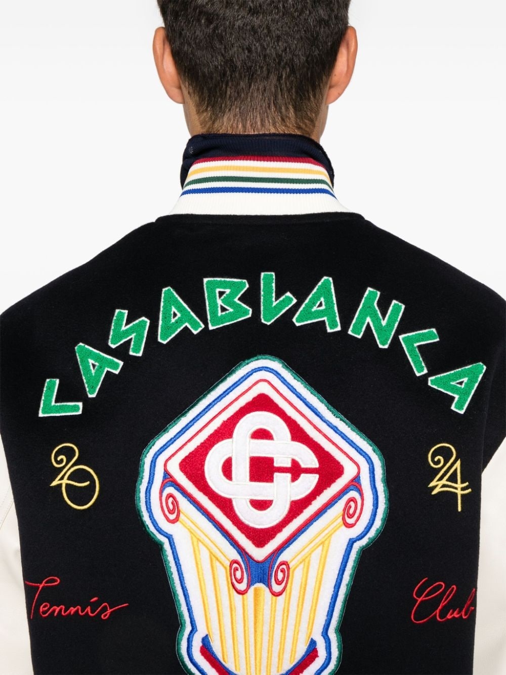 Chenille Patchwork bomber jacket - 5