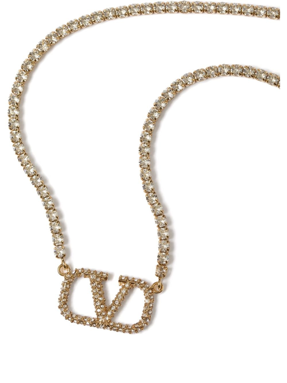 VLogo Signature crystal necklace - 2