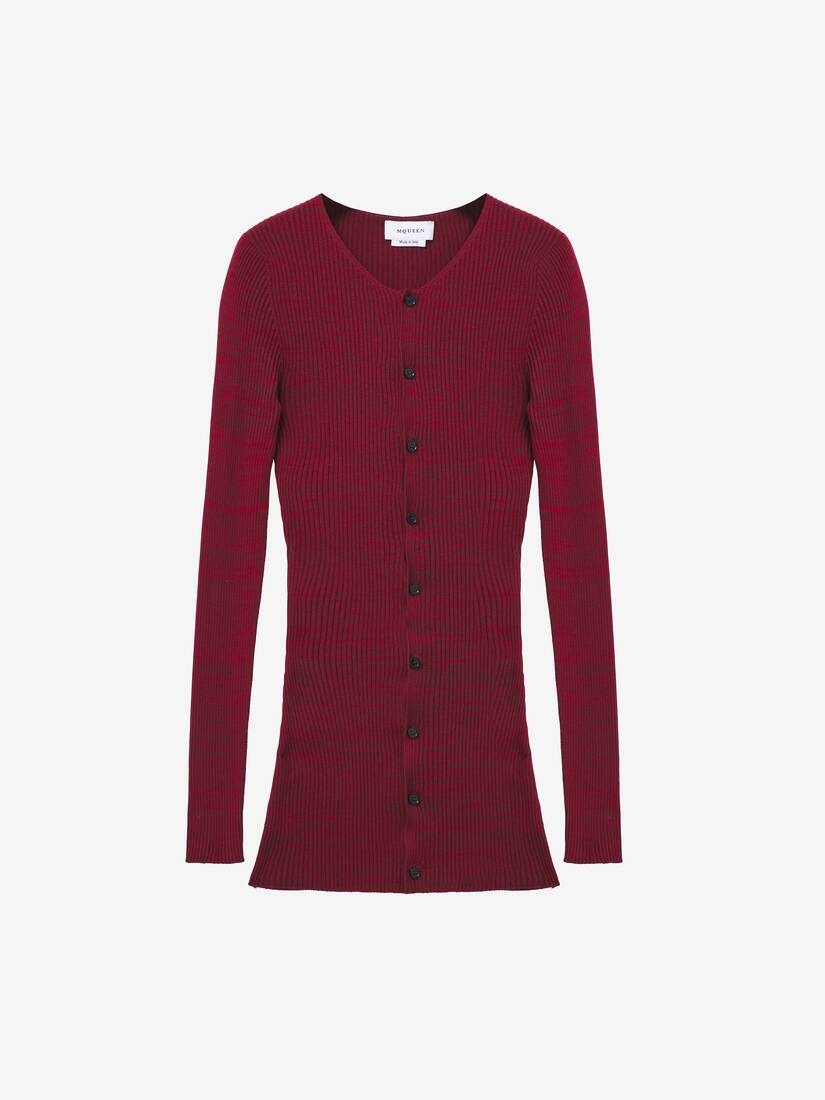 Rib Knit Cardigan - 2