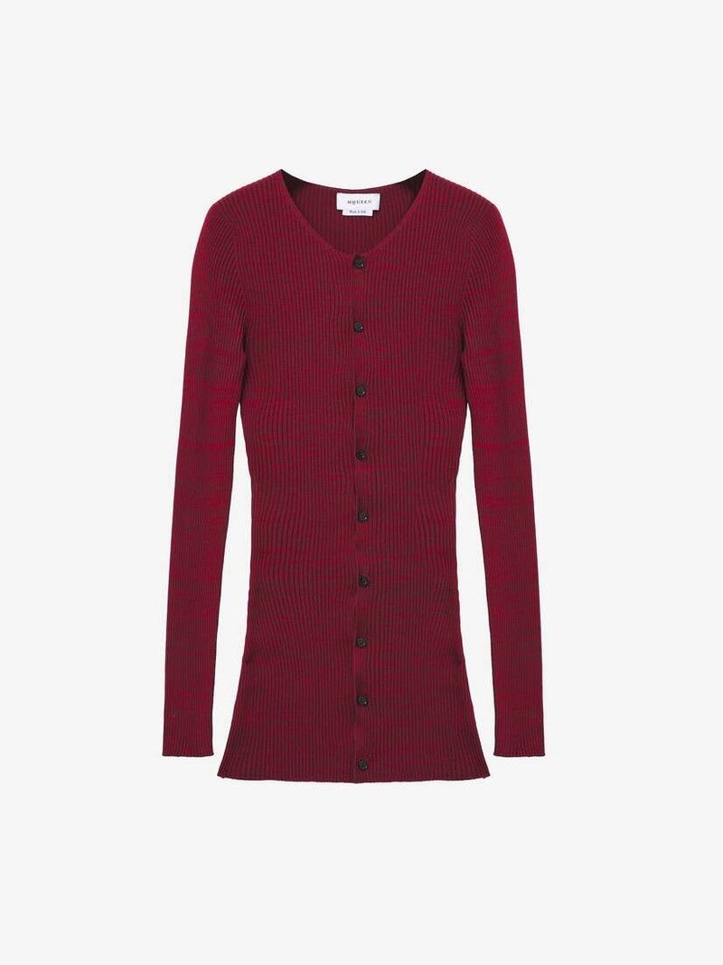 Alexander McQueen Rib Knit Cardigan outlook