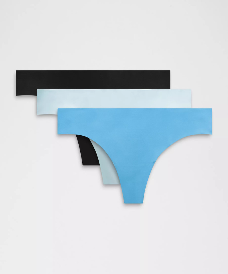 InvisiWear Mid-Rise Thong Underwear *3 Pack 1