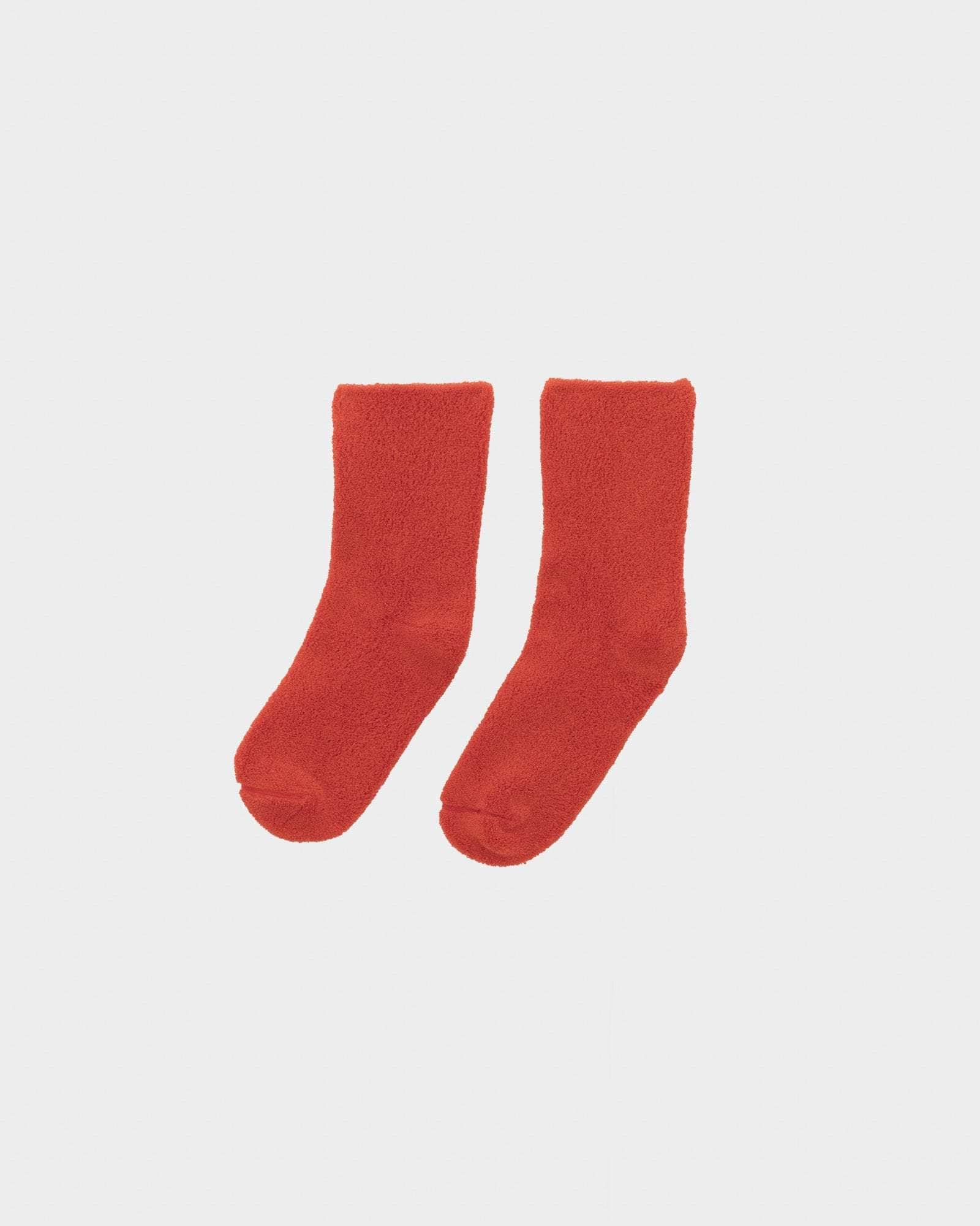 Buckle Overankle Socks - Textured Organic Cotton - 1