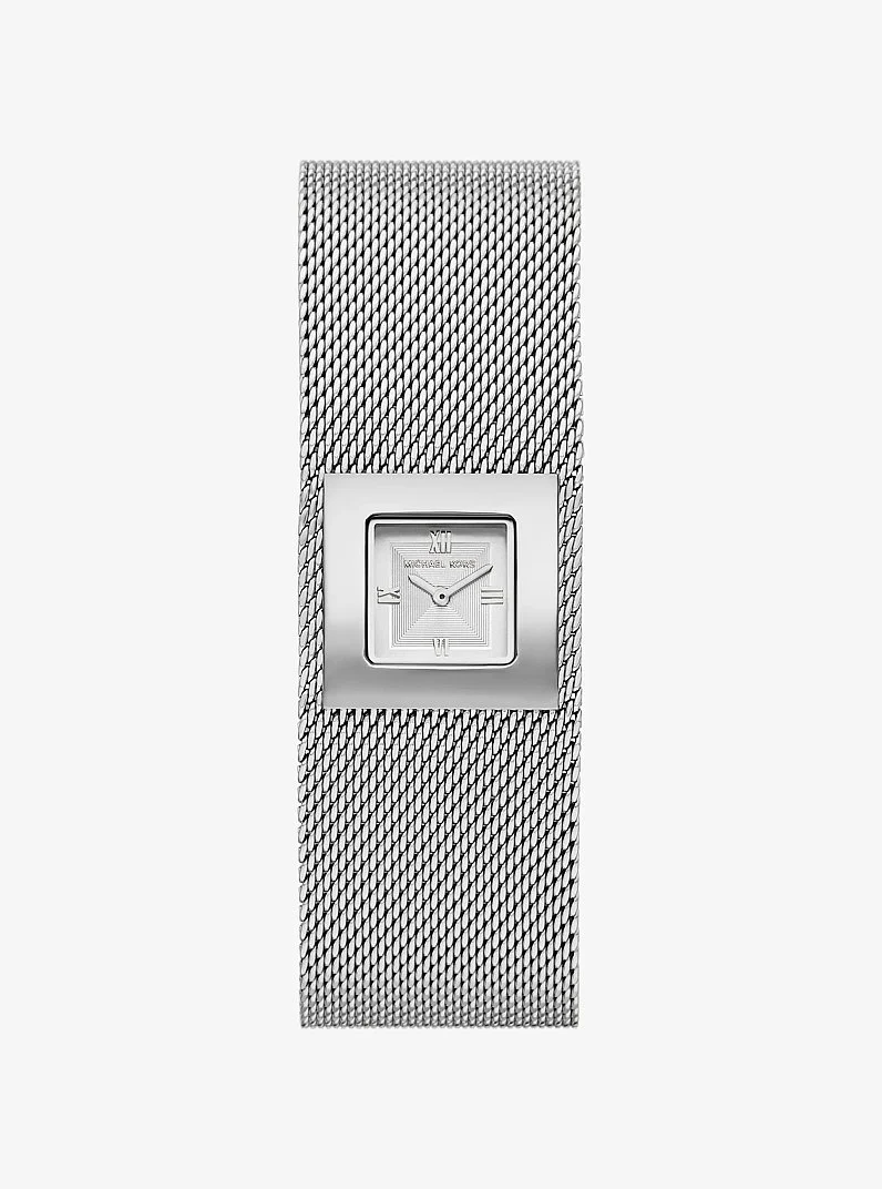 Georgie Petite Silver-Tone Mesh Watch - 1