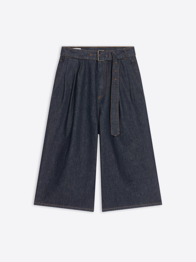 BELTED DENIM SHORTS 1