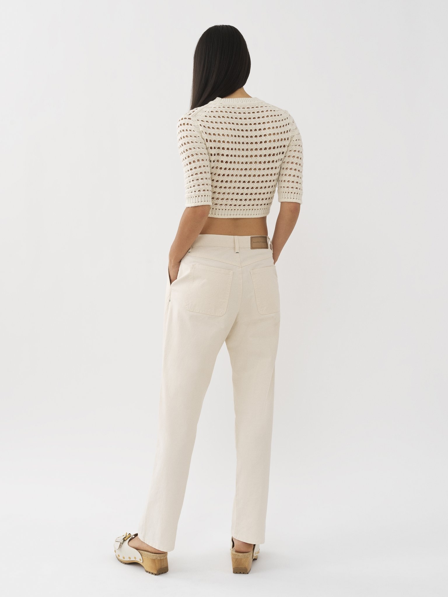 WHITE DENIM PANTS - 3