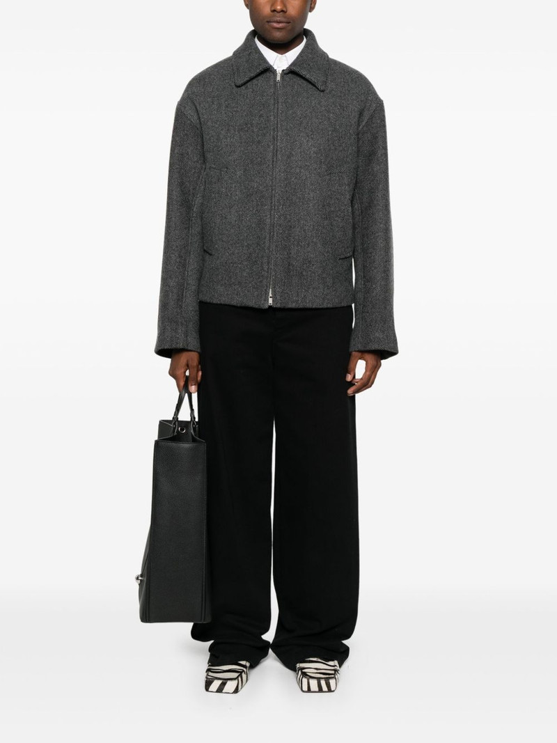 Jil Sander zip-up bomber jacket outlook
