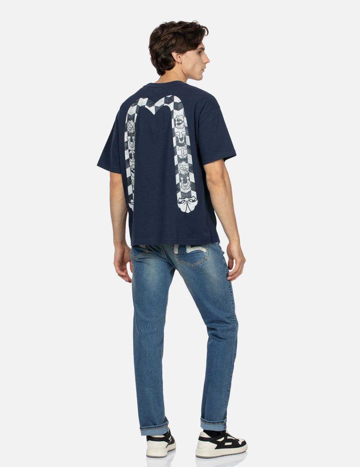 Seagull Print Flex Skinny Denim Jeans #2028 - 3
