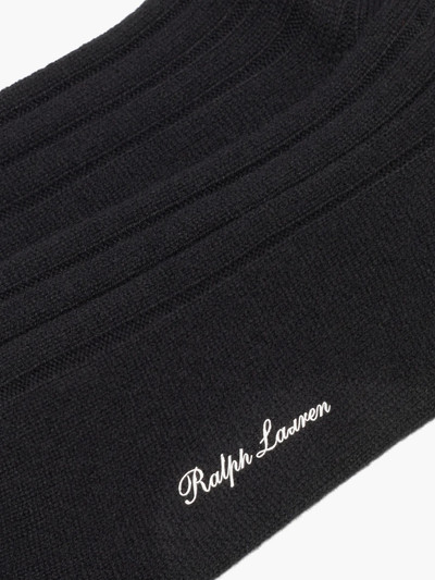 Ralph Lauren Logo-embroidered ribbed cashmere-blend socks outlook