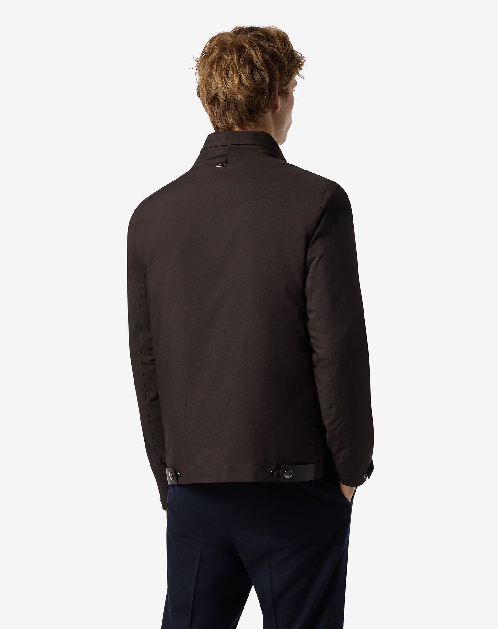 Brown technical fabric jacket - 3