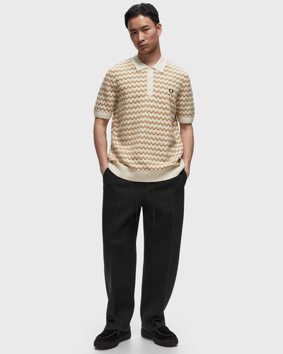 Fred Perry Boucle Jacquard Knitted Shirt outlook