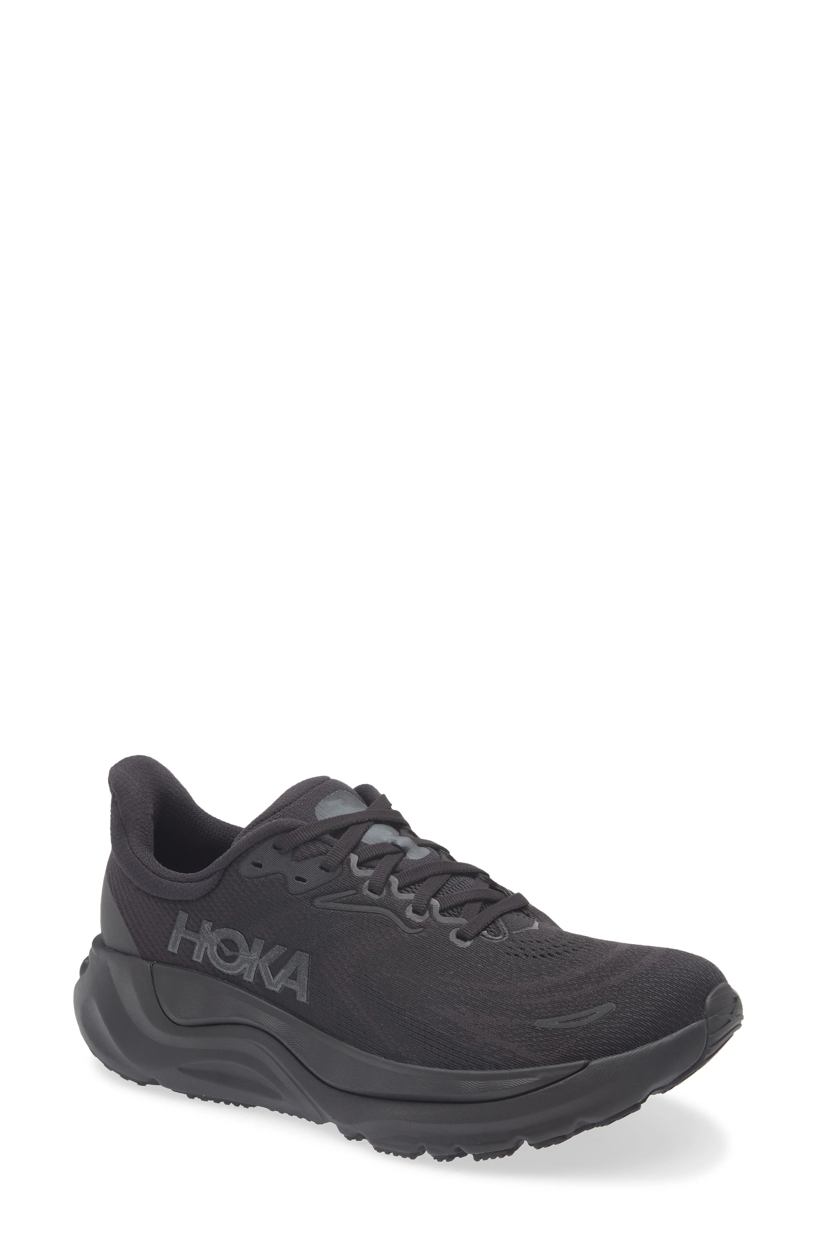 HOKA Arahi 8 Running Shoe in Black /Black at Nordstrom - 1