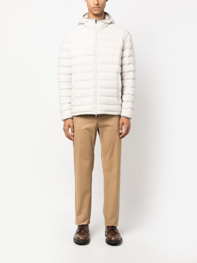 Herno padded-design hooded jacket outlook