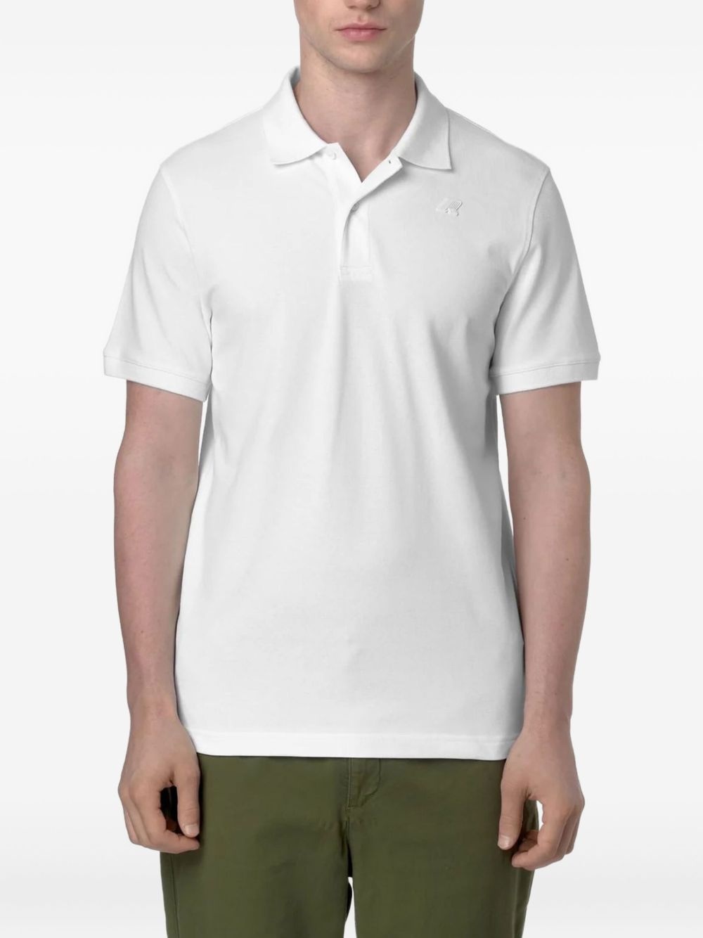 ribbed-trim polo shirt - 2