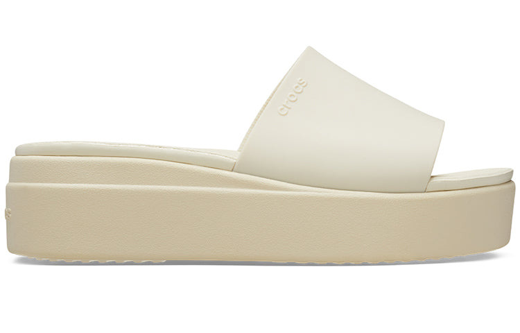 (WMNS) Crocs Brooklyn Slide 'White Beige' 208728-2Y2 - 2