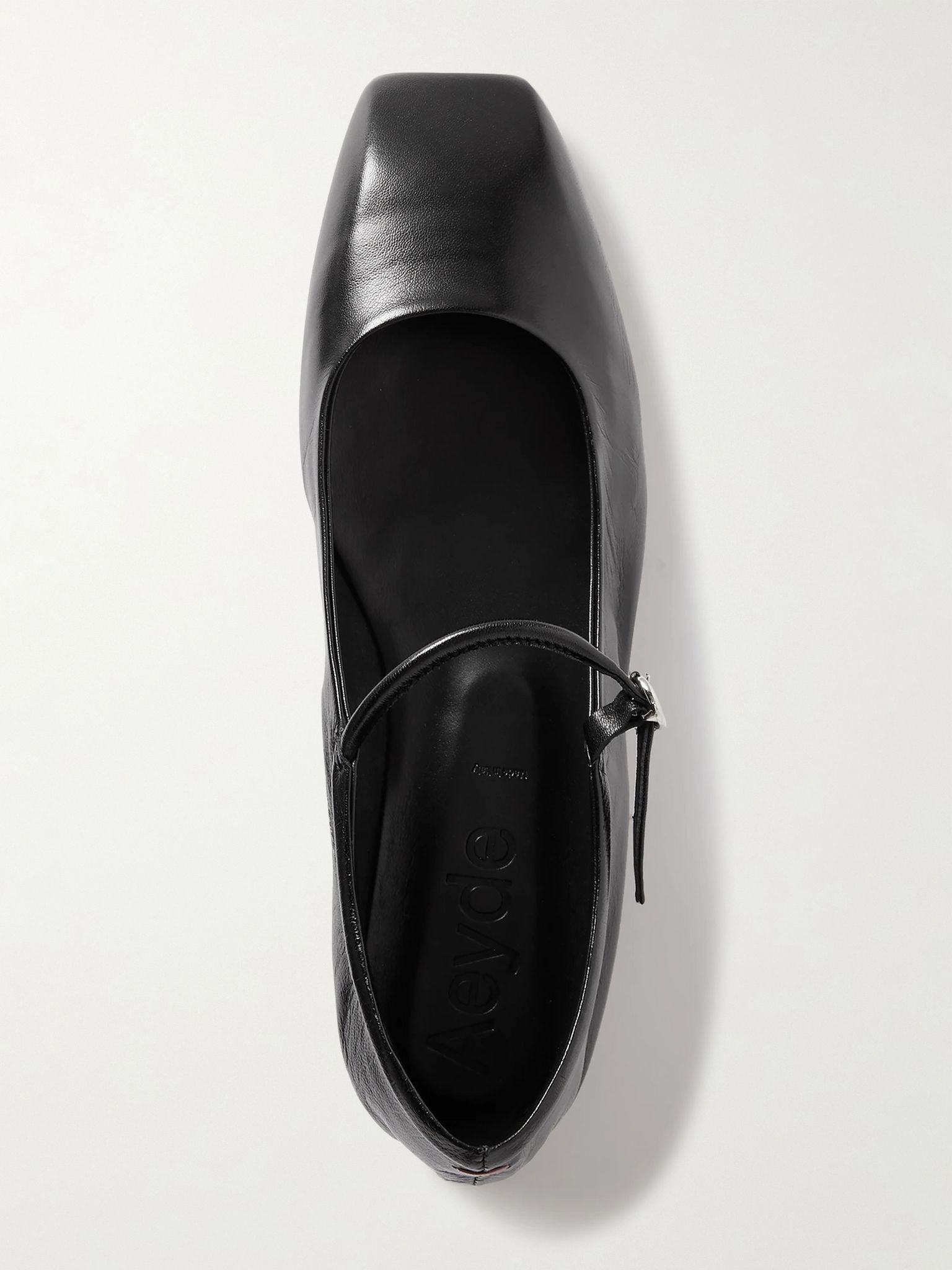 Uma leather Mary Jane ballet flats Black - 5