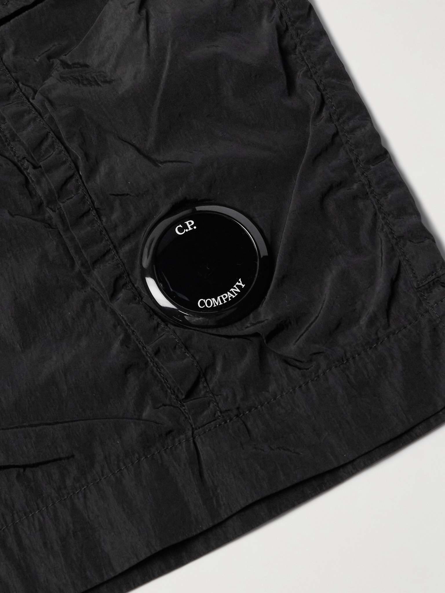 C.P. Company Lens-detail cotton shorts - Grey