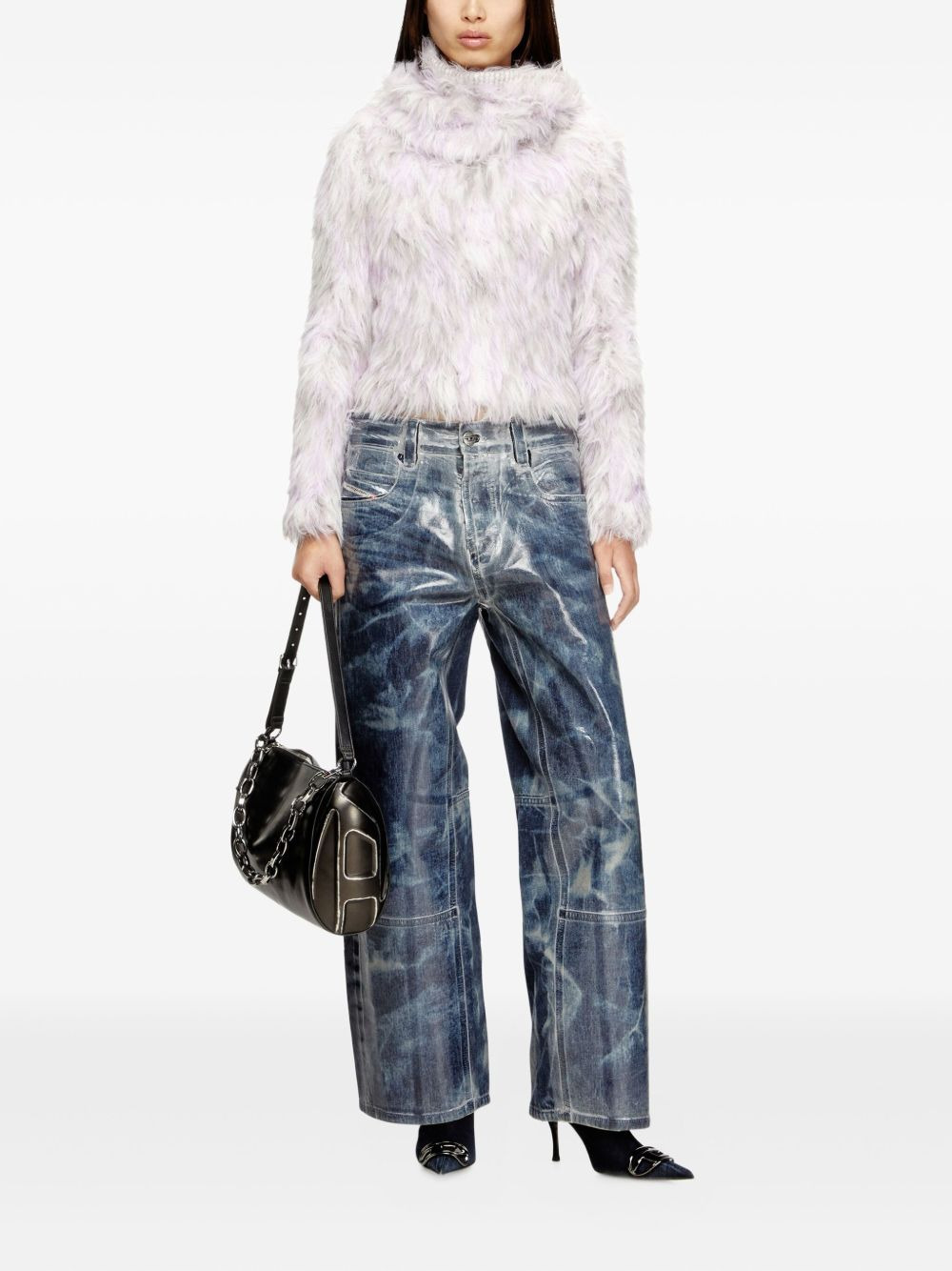 long-sleeve textured sweater - 2
