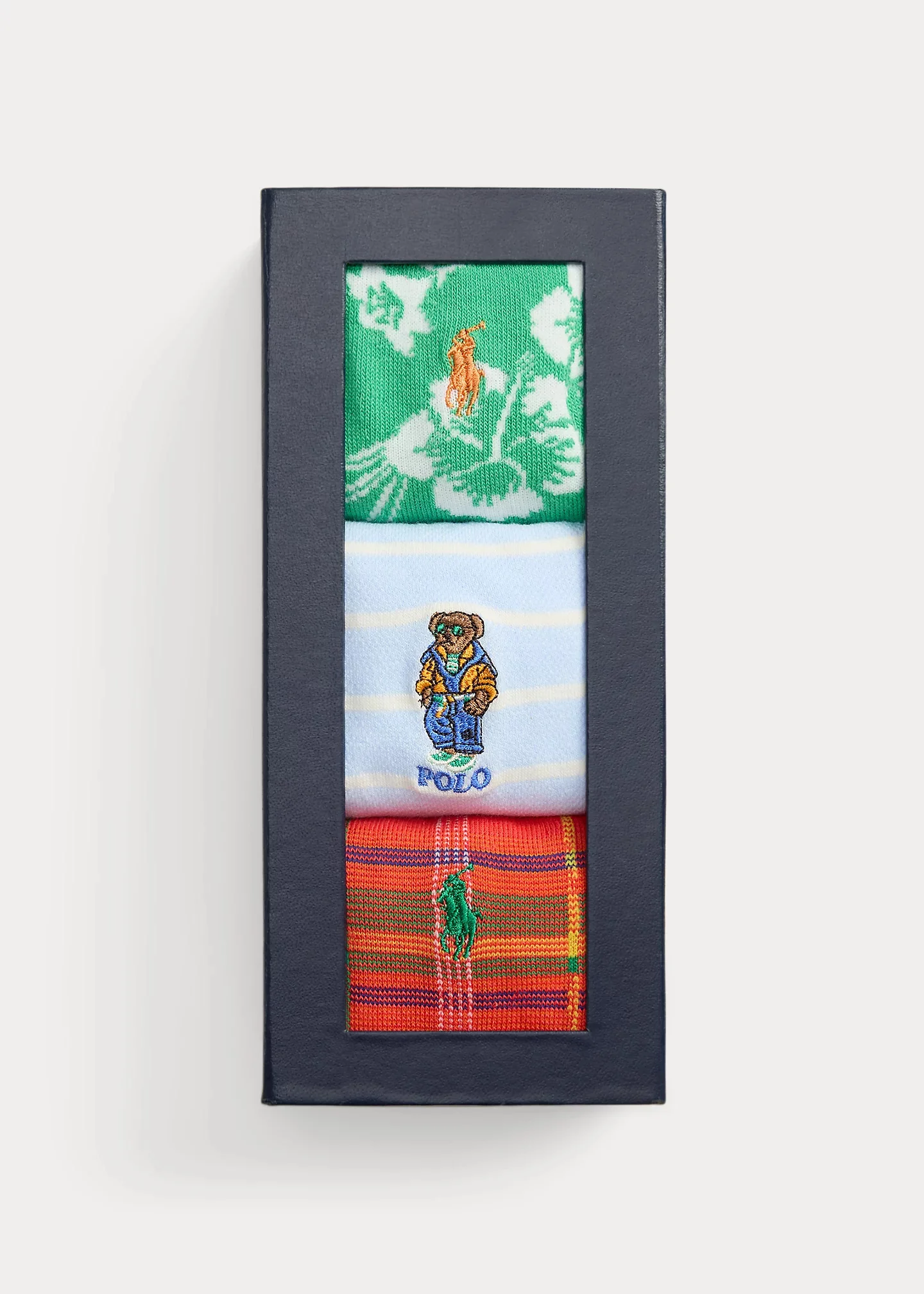 Polo Bear Patterned 3-Sock Gift Set - 1