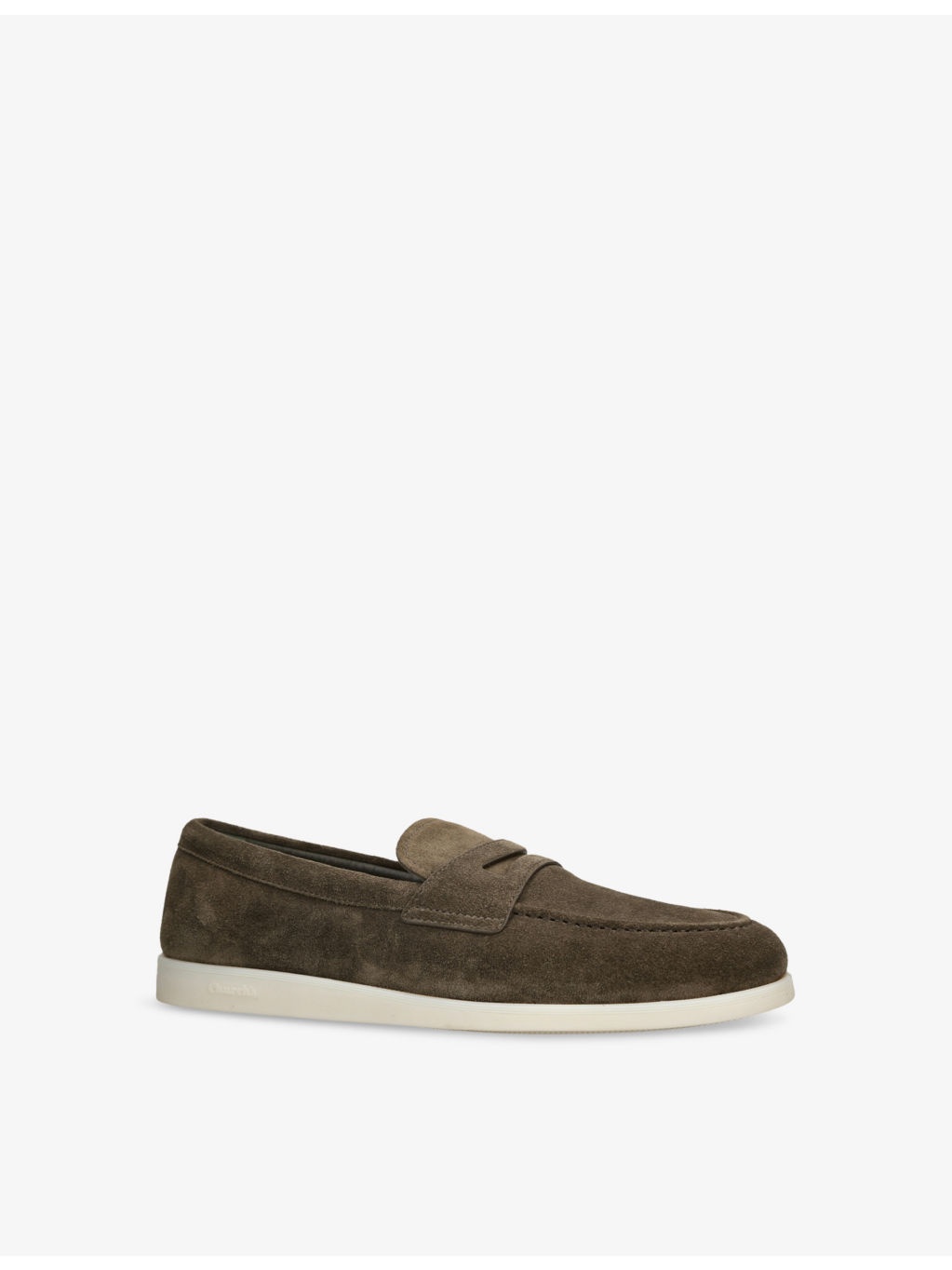 Saddle Slip-On Suede Loafers - 3