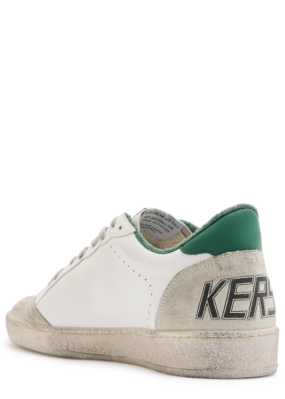 Golden Goose Ball Star Distressed Leather Sneakers - 2