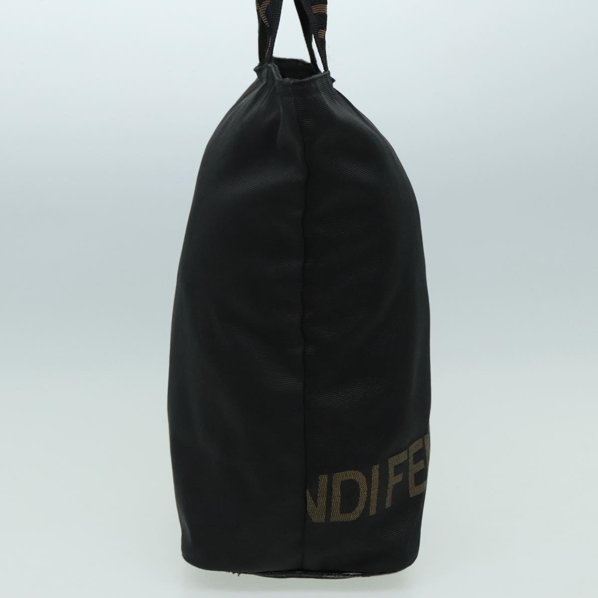 FENDI Hand Bag Nylon Black - 4