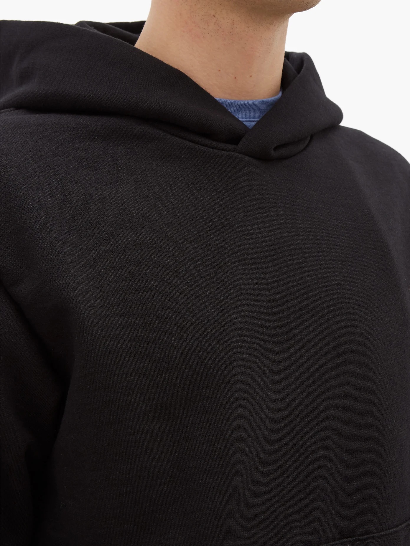 Forres logo-label cotton-blend hooded sweatshirt - 3