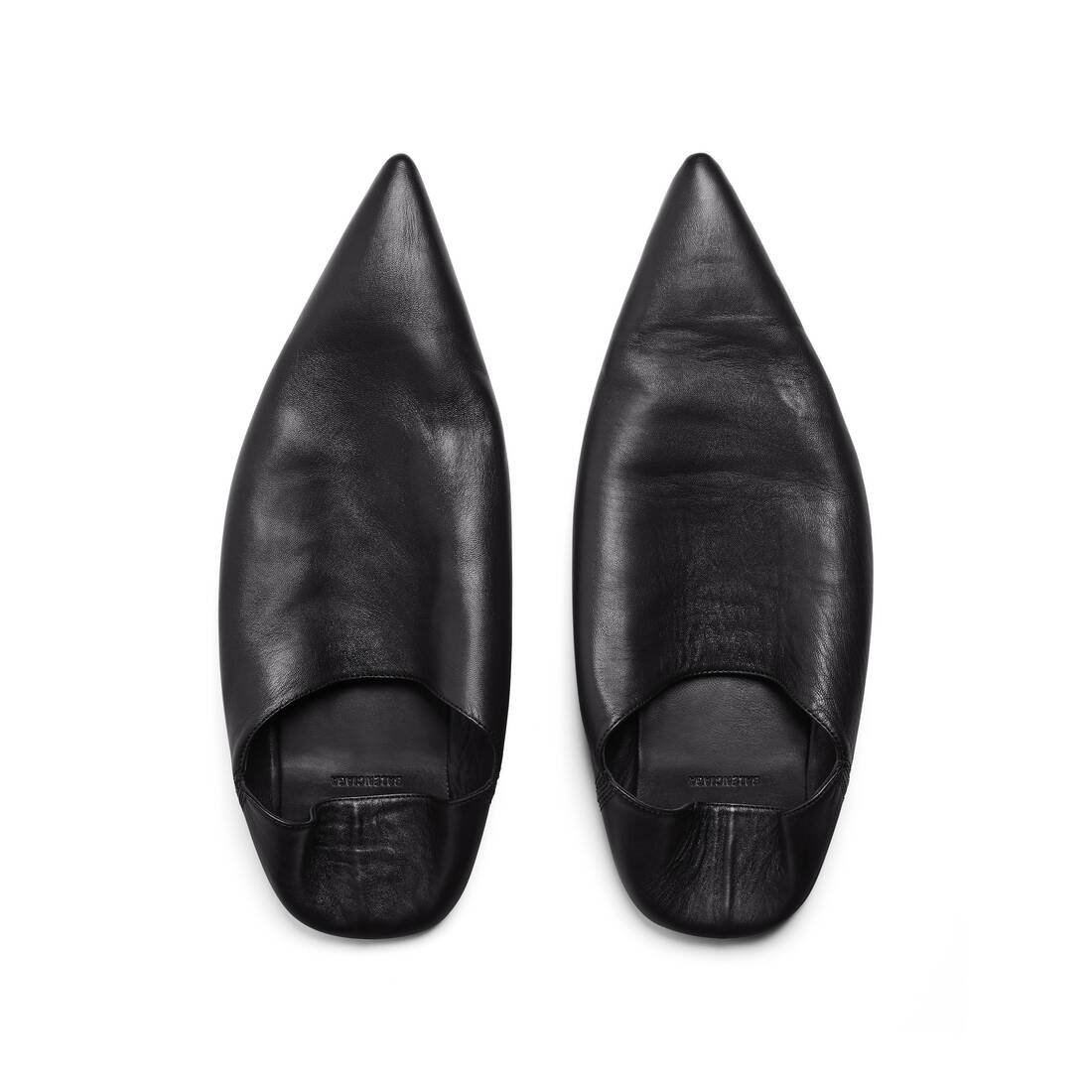 Men's Flat Mule in Black - 6