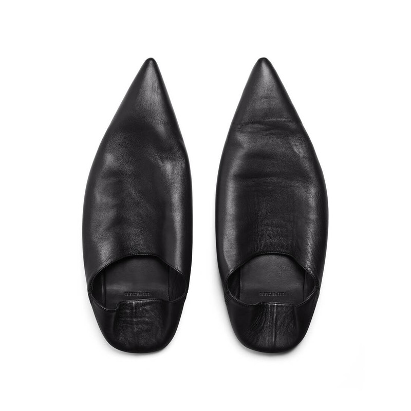 Men's Flat Mule in Black 6