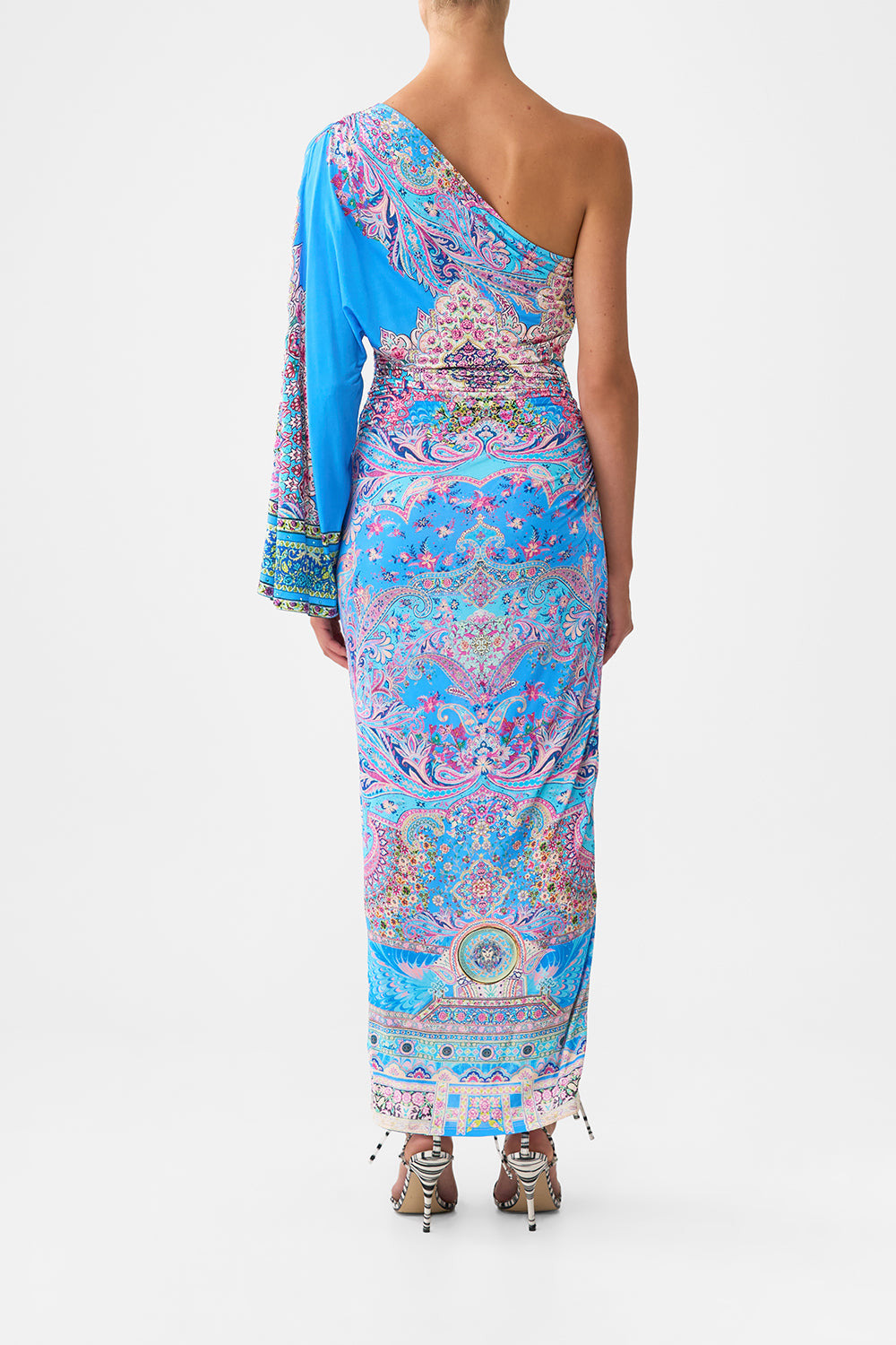 ONE SHOULDER JERSEY DRESS - 3