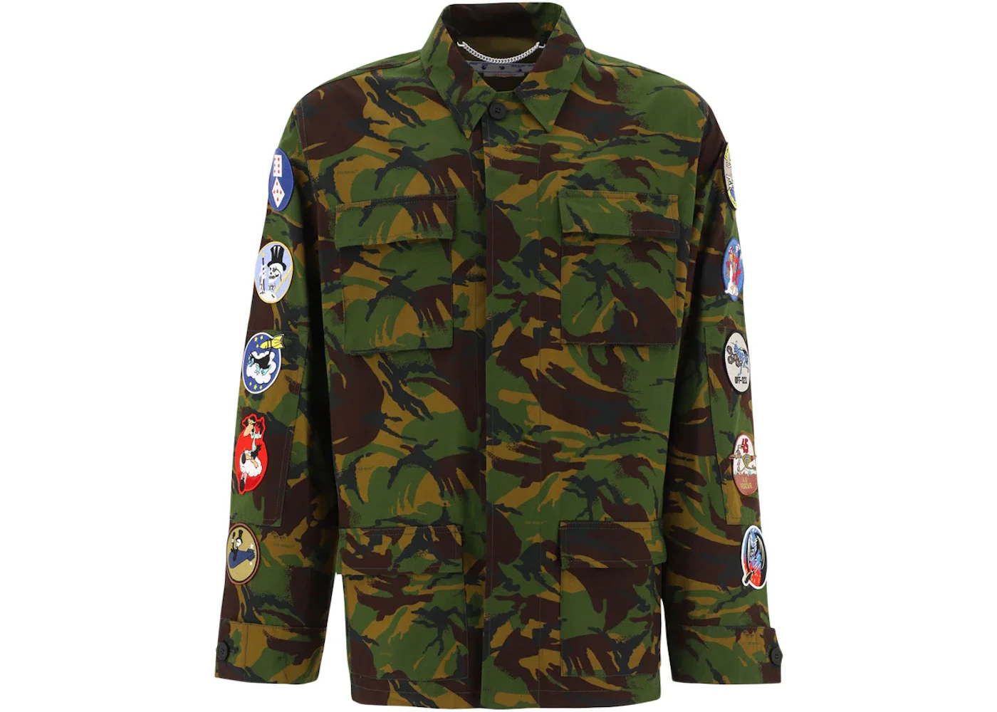 OFF-WHITE Camou Patch Field Jacket Army Green - 1