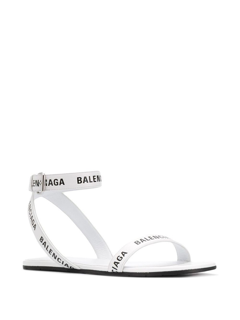 BALENCIAGA logo strap sandals outlook