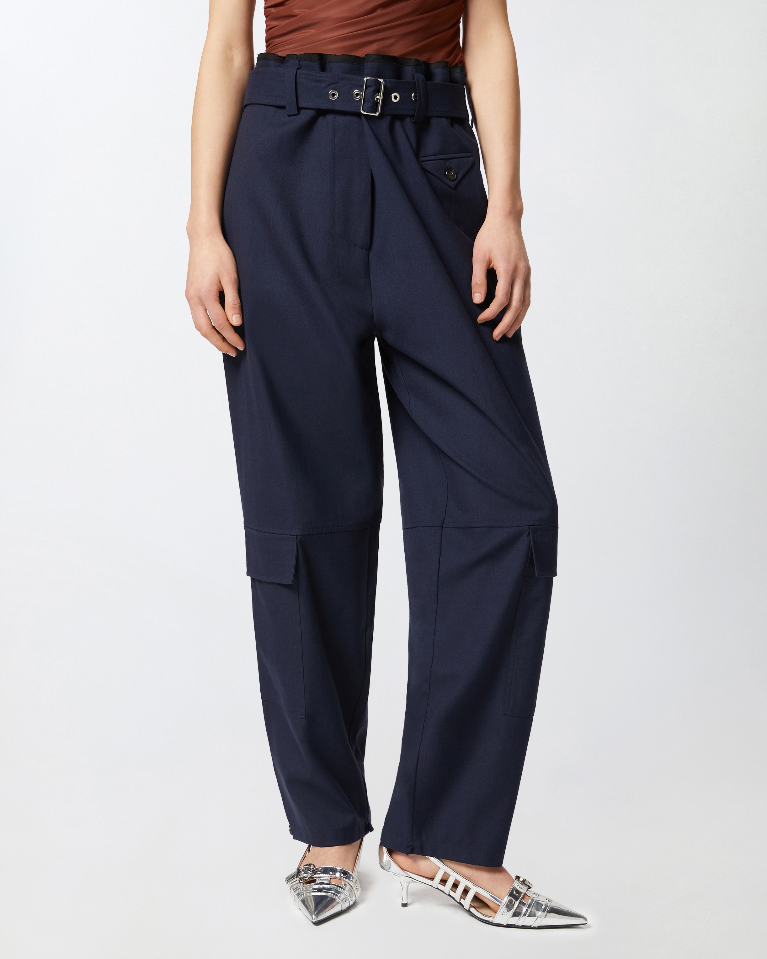 CARGO TROUSERS WITH MATCHING BELT - 3