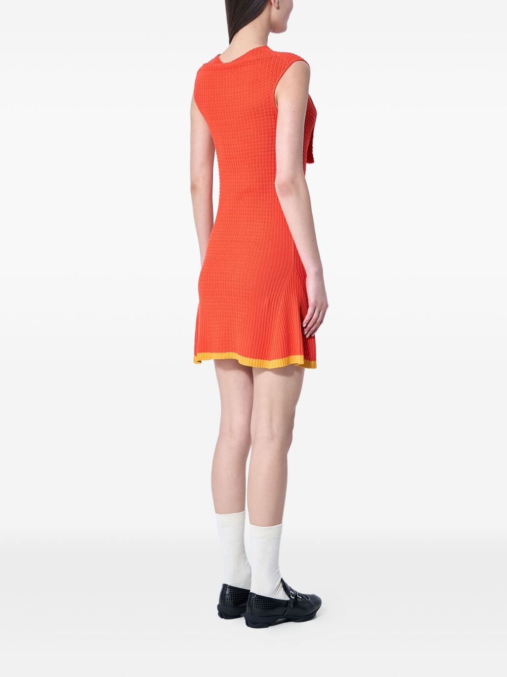 textured knit sleeveless dress - 4