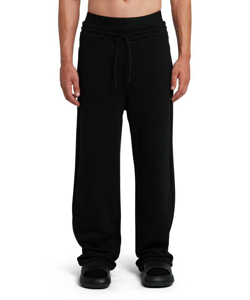 MSGM Sweat pants with double elastic waistband logo outlook