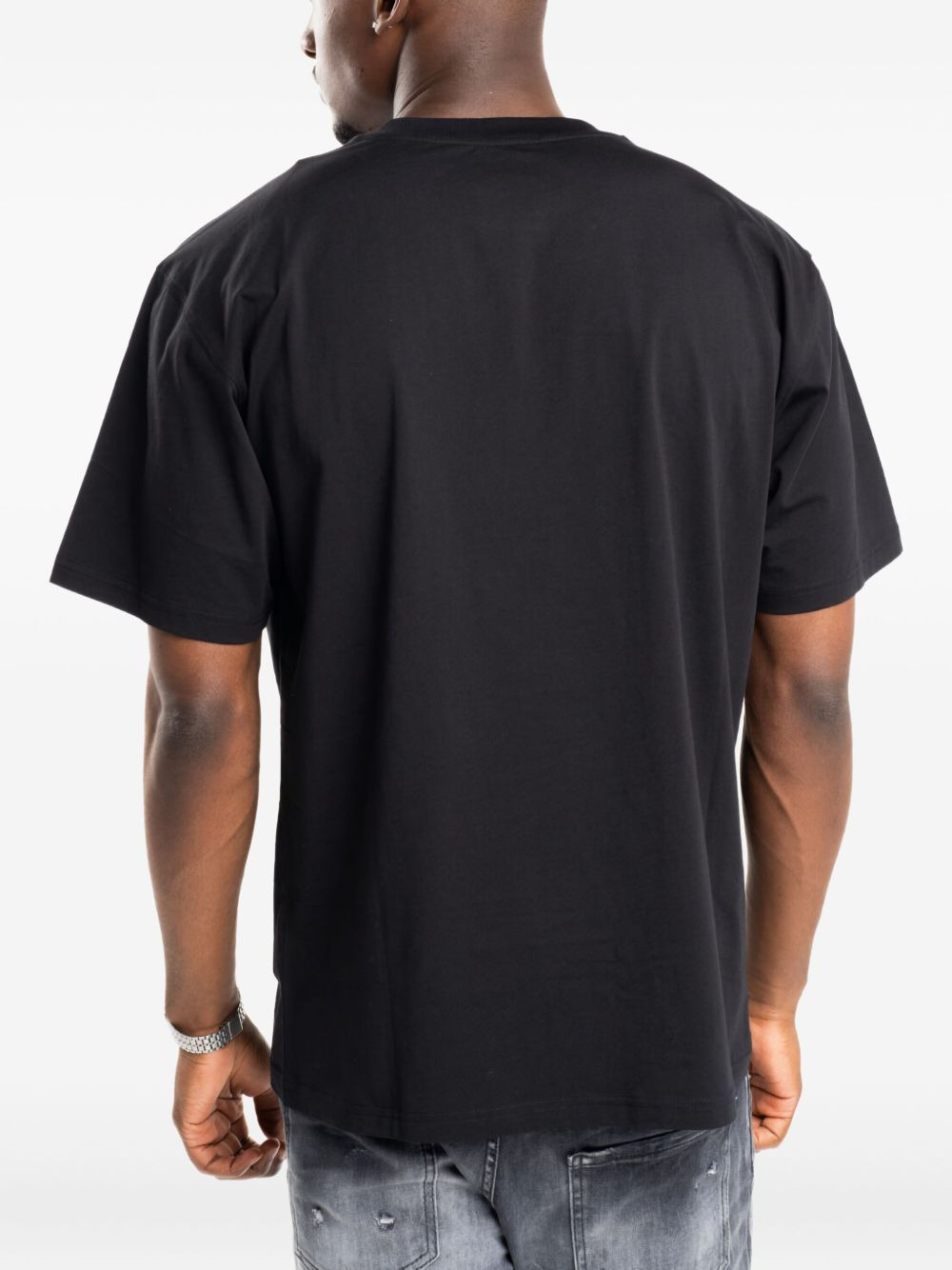 logo-print cotton T-shirt - 4