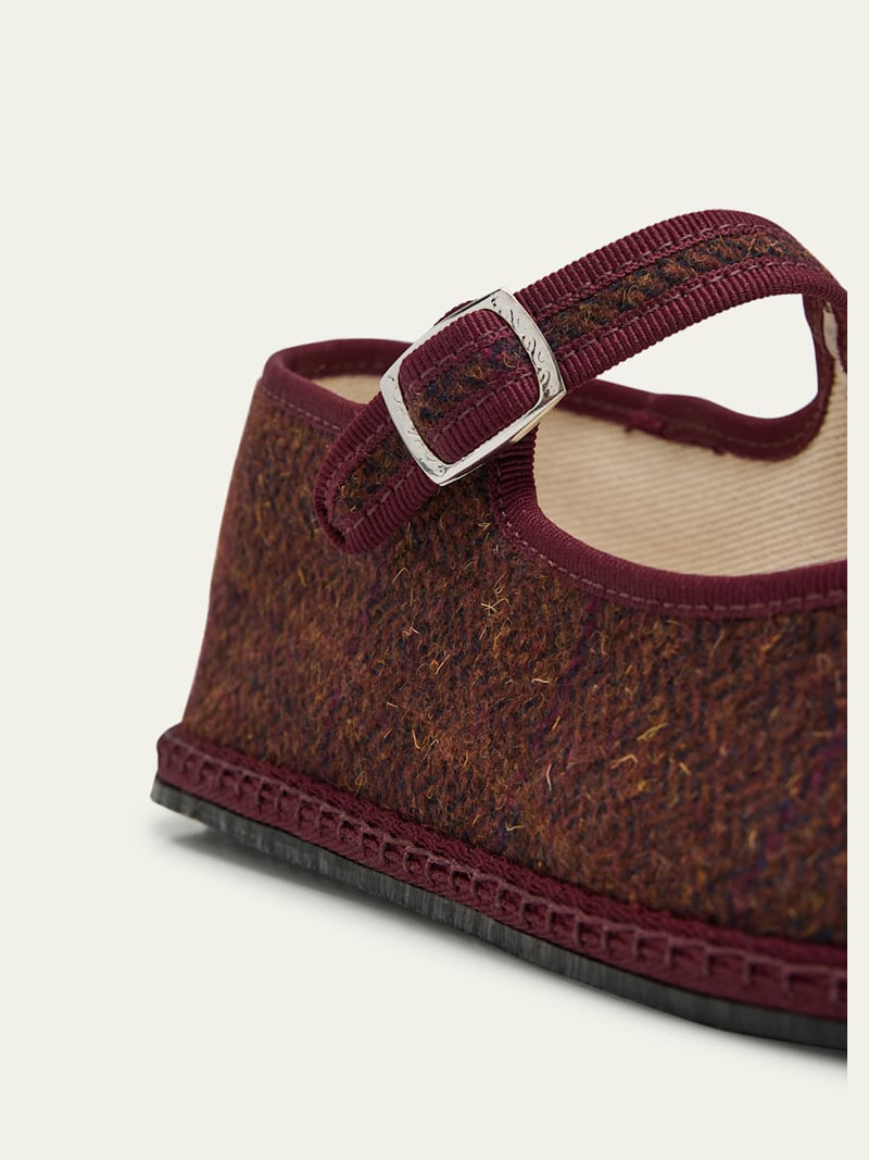 Mary Jane Wool-Blend Flats 5