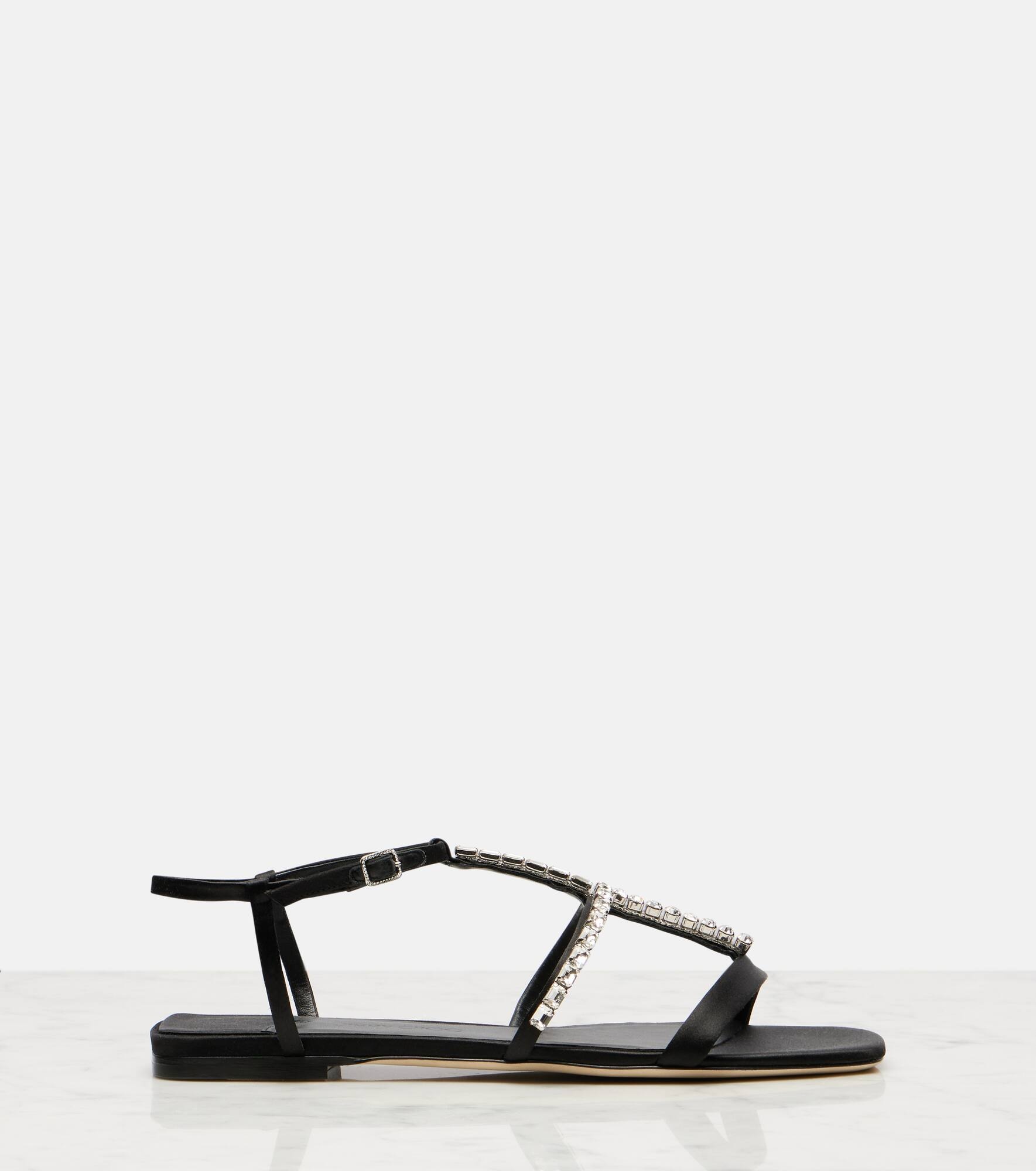 Gwyn embellished satin sandals - 4