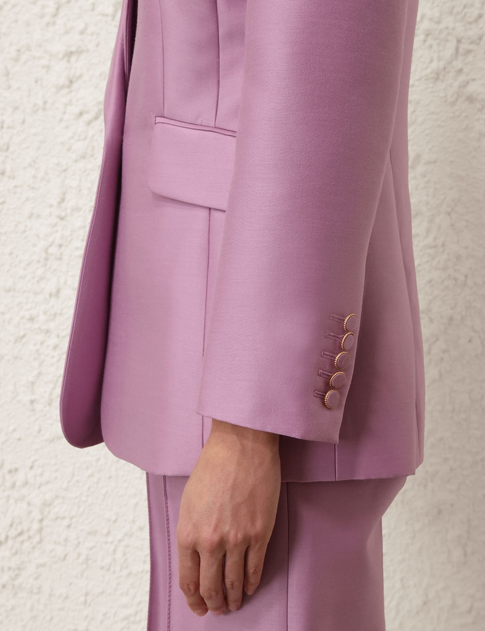 【Zimmermann】Tailored wool and silk jacket Zimmermann ILLUSTRATION TAILORED JACKET | REVERSIBLE