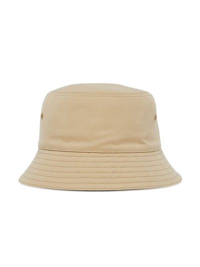 Burberry logo-embroidered gabardine bucket hat outlook