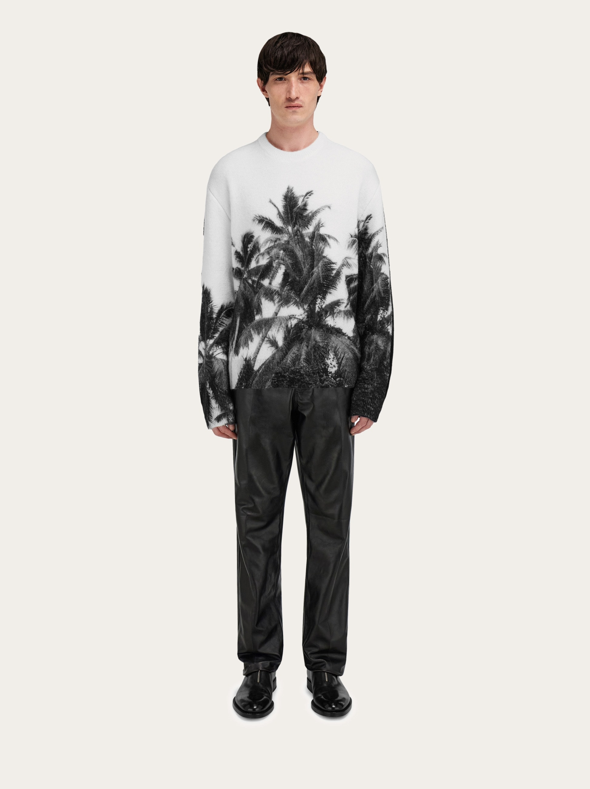 Crew neck sweater with Trinidad print - 8