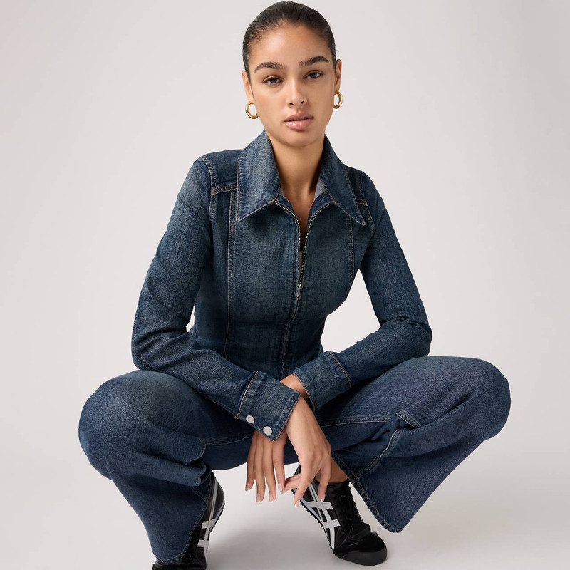 STRETCH FITTED TRUCKER JACKET 1