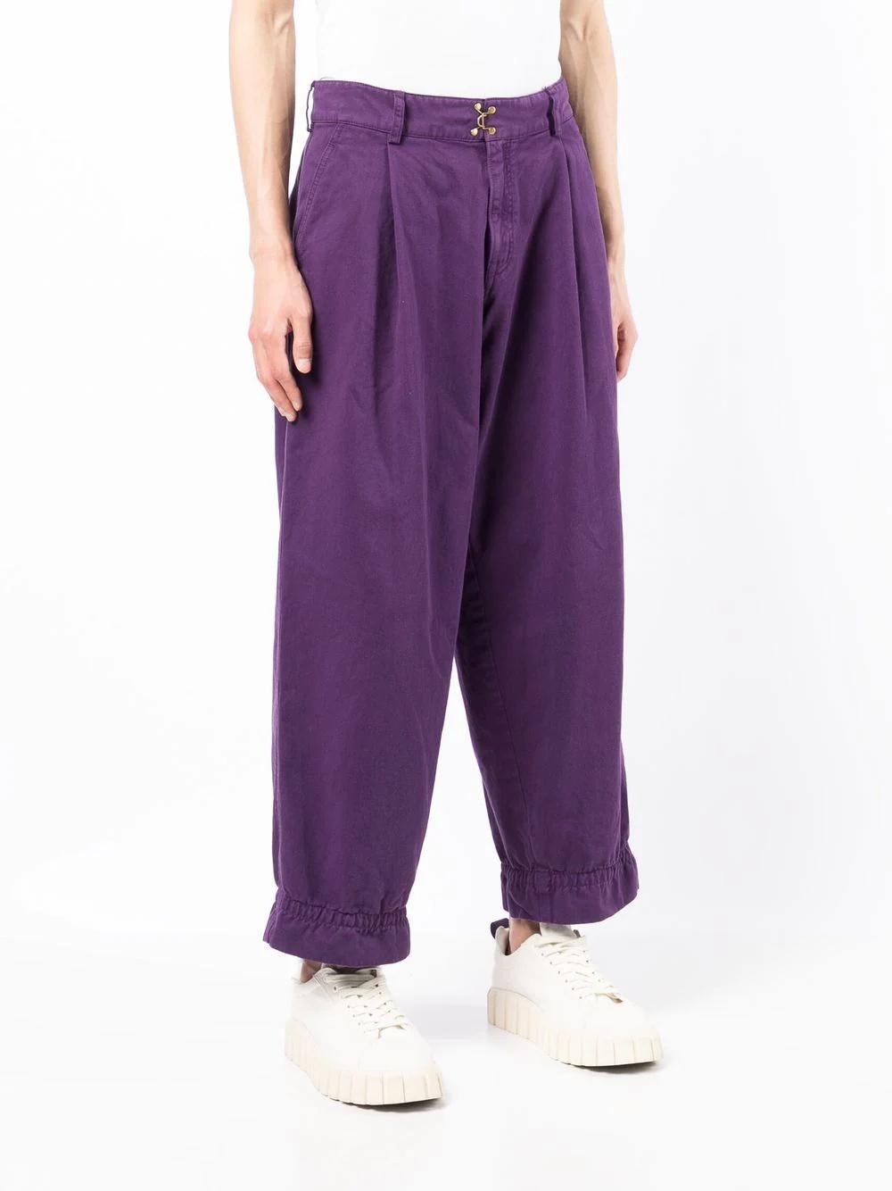 straight-leg chino trousers - 3