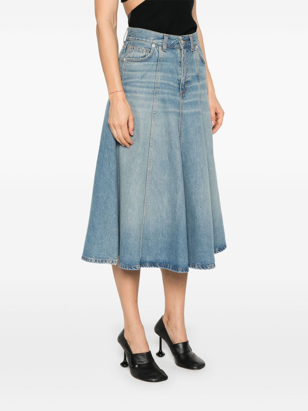 flared midi skirt - 3